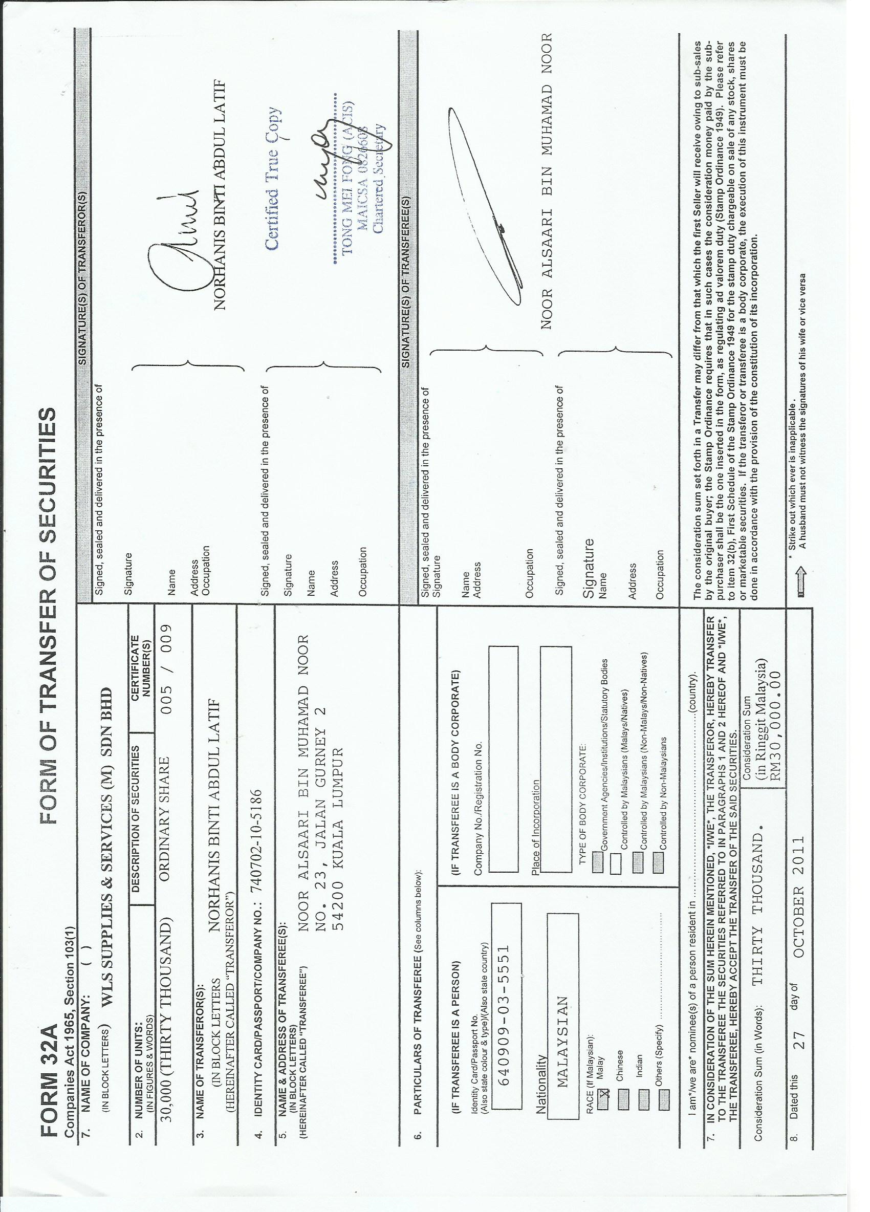 form 32a land registration doc download